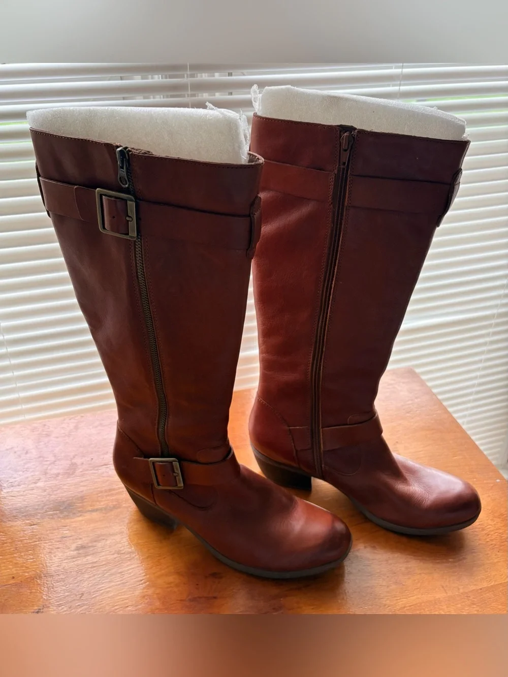 Women’s Tall Leather Riding Boots - Brown